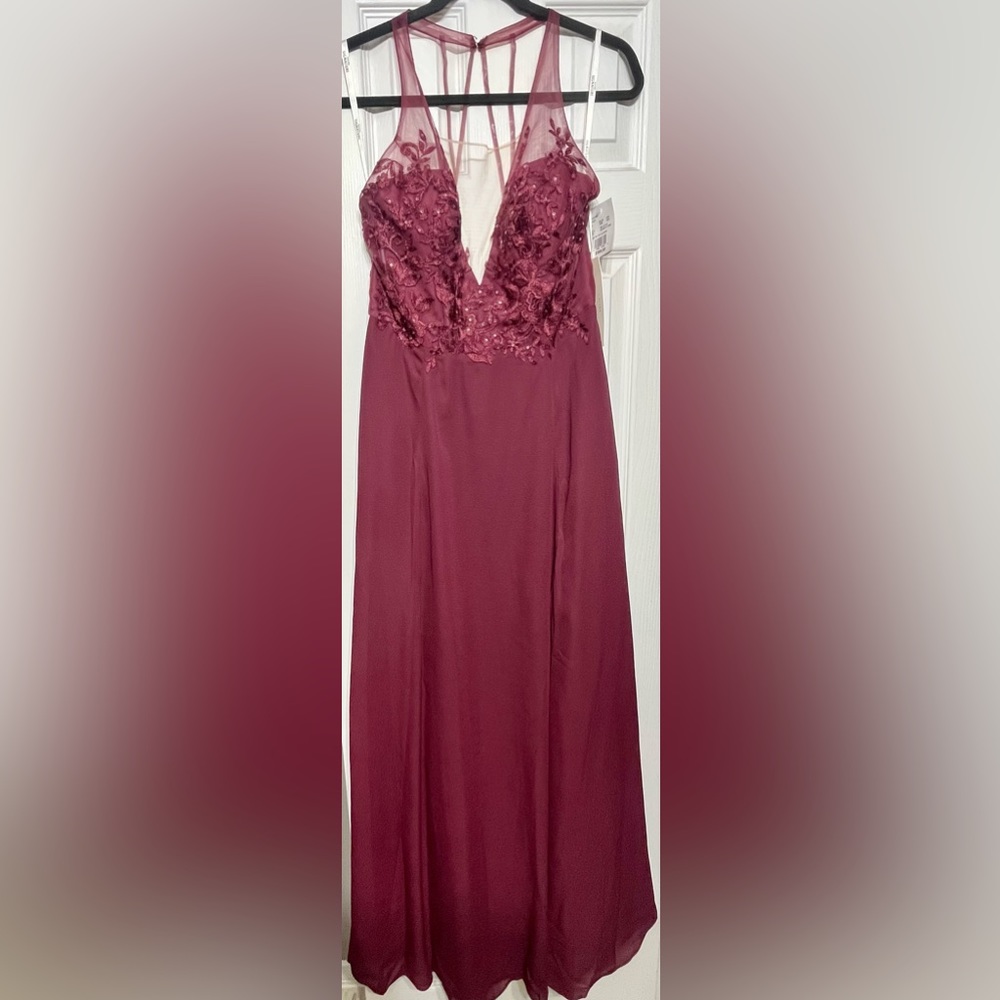 David’s Bridal Galina Signature halter gown